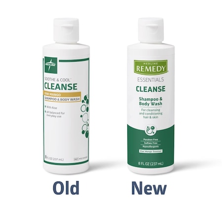 Medline Remedy Essentials Shampoo & Body Wash, Kiwi Mango, 8 oz. MSC095060H