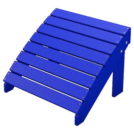 Ultrasite Adirondack Ottoman, 15 3/8 in H, Blue PB ADTRAOTBLU