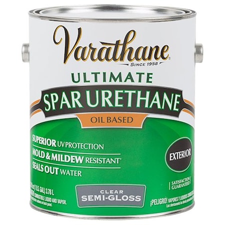 Varathane Spar Urethane, Clear, Semi-Gloss, 1 gal. 9432
