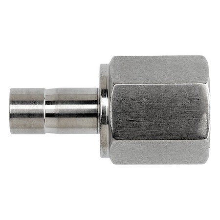 Brennan Industries Strt, SS, Tube Stub 3/8 in, FNPT 1/2 in NS2430-06-06-SS
