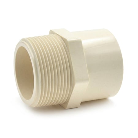 Supplygiant 3/4 x 1/2 Inch CPVC Male Adapter Socket x MPT Fitting White, 10PK DWNB5634-10-Pk