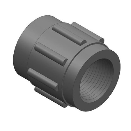 Zoro Select PVC, Straight, 6 in, 6 in NPT 835060