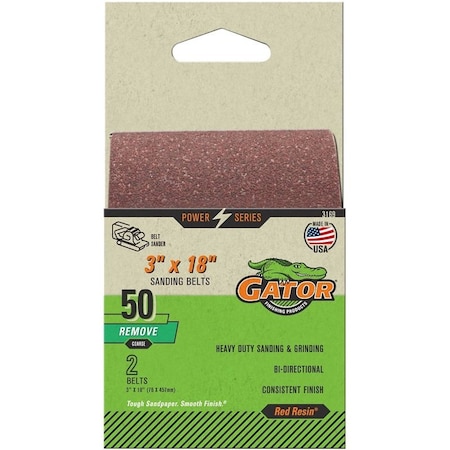 Ali GATOR 3X18 AO BELT 50, 2PK 3169