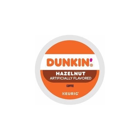 Dunkin K-Cup Hazelnut Coffee, Compatible with Keurig Brewer, Medium, K-Cup, Hazelnut, 4PK 5000363273