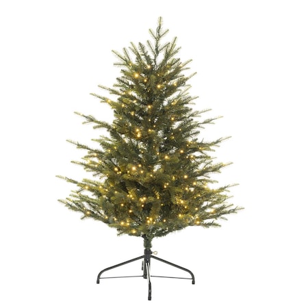 Holiday Bright Lights 4 ft. Full LED 350 ct Emerald Pine Sparkle Color Changing Christmas Tree 24-01014A