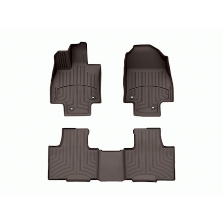 Weathertech Cocoa, Front and Rear FloorLiner HP 471827-1-4IM