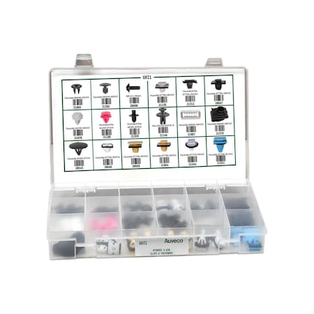 Auveco Hyundai And Kia Clips And Fasteners Assortment 6871