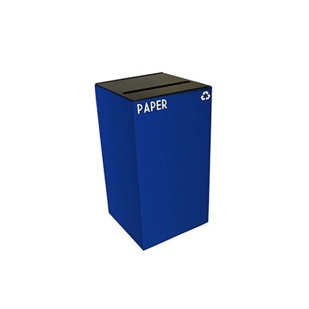 Witt Industries 28 gal Square Blue, Metal 28GC02-BL