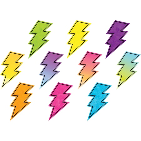 Teacher Created Resources Brights 4Ever Lightning Bolts Accents, 30-Piece Set, 3PK 3927