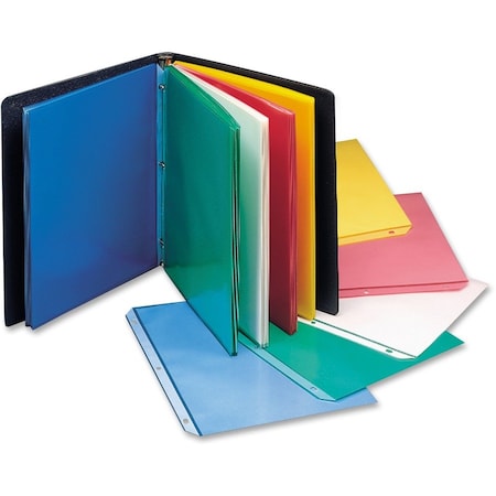 C-Line Products 8-1/2" x 11" Assorted Non Glare Colored Heavyweight Poly Sheet Protectors, 50/BX 62010