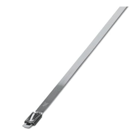 Phoenix Contact Cable Tie, 259 mm L, Silver, 316 Stainless Steel, 890 N Strength 3240822
