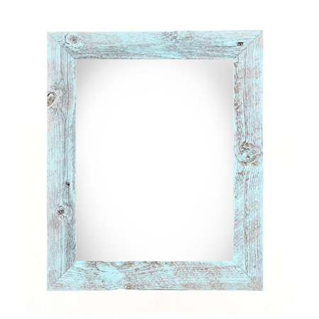Homeroots 22" x 28" Blue Solid Wood Hanging Picture Frame 386544