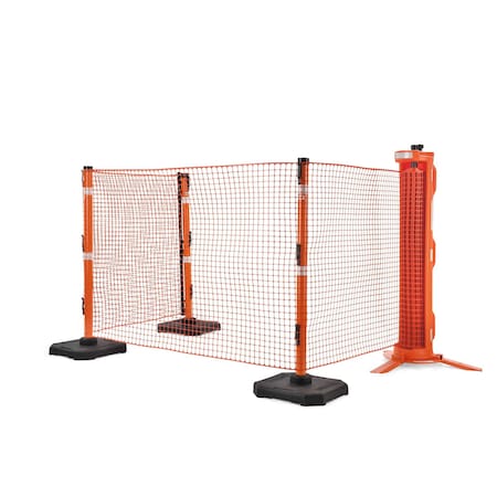 Ideal Warehouse Innovations Safety Fence, Orange, 64 in Length, Outdoor 70-7050