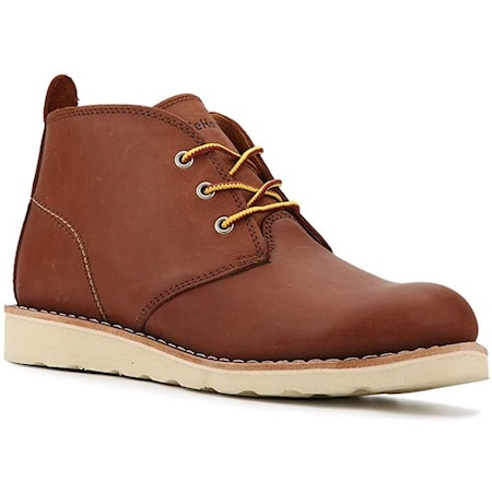Handpoint Mens 4 in Soft Toe Full Grain Leather Work Shoes-Slip Resistant Oil Resistant Casual Work, 9.5 84981-EE-9.5