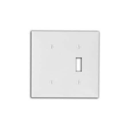 Leviton Combination Wallplate, Standard Size, Gang 2, Ivory 80706-I