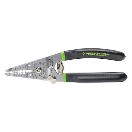 Greenlee 7 1/4 in Wire Stripper Solid: 6 to 16 AWG, 8 to 16 AWG 1956-SS