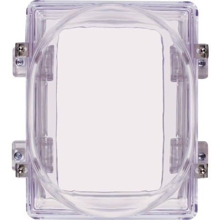 Safety Technology International Strobe Damage Stopper Cover, Polycarbonate, Surface Mount, 6 1/2 in W x 8 1/2 in H x 4 3/4 in D STI-1221C