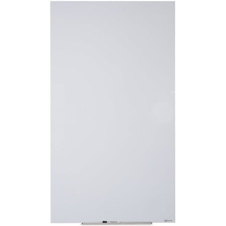 Quartet Dry Erase Board, 50", Glass Frame, Gloss Q012850IMW