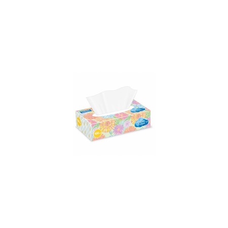 Lucky Super Soft Facial Tissues, Unscented, Assorted Colors & Designs On Box, , 100-Ct. 11261-12