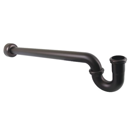 Kingston Brass 1-1/4, or 1-1/2 x 1-1/2 in. P-Trap with Box Flange, 24 in. Length, 18 Gauge, Oil Rubbed Bronze CC9245