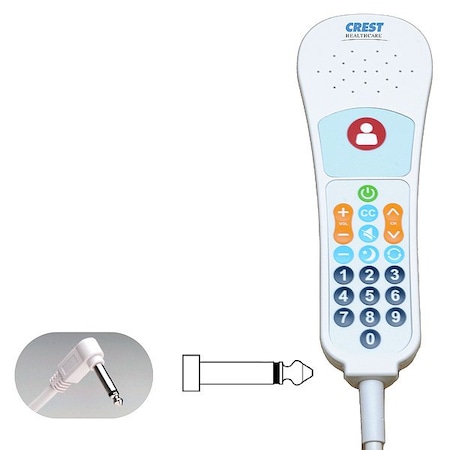 Crest Healthcare Pillow Speaker, 1/4" 2-conductor ET4401EXABA600ZE1