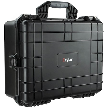 Eylar Large 20.62in Gear Hard Case Waterproof w/ Foam Black SA00003