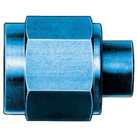 Aeroquip -8 AN Threaded Cap, Anodized, Blue, Aluminum, Single FCM3741