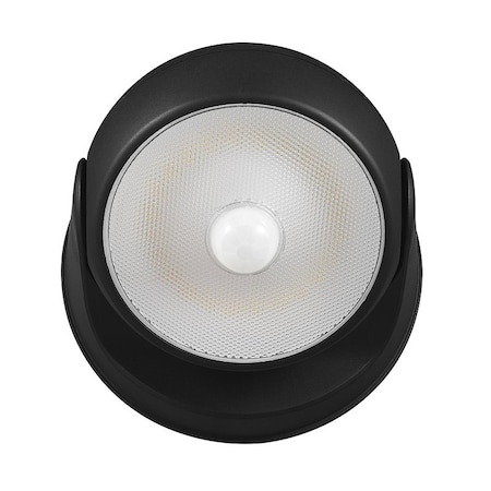 Globe Electric globe Security Orb Light, LED Lamp, Daylight, 250 Lumens, 4000 K Color Temp, Black Fixture 17000183