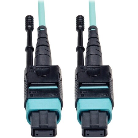 Eaton Tripp Lite Series MTP/MPO Patch Cable with Push/Pull Tabs, 12 Fiber, 40GbE, 40GBASE-SR4, OM3 N844-10M-12-P