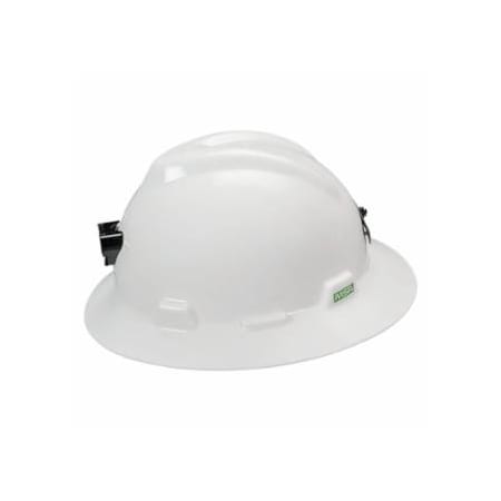 Msa Safety Specialty V-Gard Protective Caps and Hats, Fas-Trac III, w/Lamp Bracket & Cord Holder, WH 454-815009