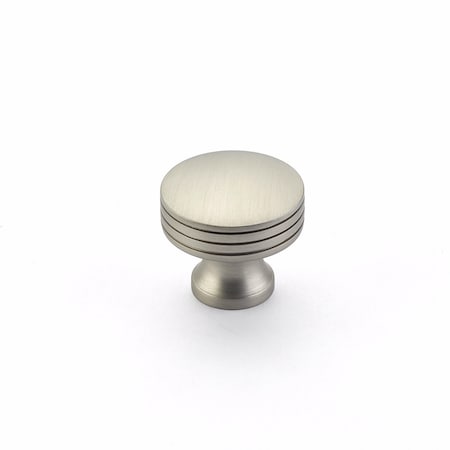 Schaub 1-1/4in Menlo Park Disk Round Knob Satin Nickel Finish 532-15