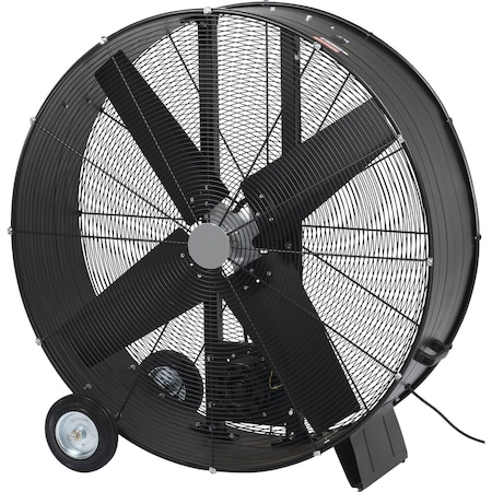 Denali Aire 42'' 2-Speed High Velocity Black Belt Drive Drum Fan 2DAFDRUMB42