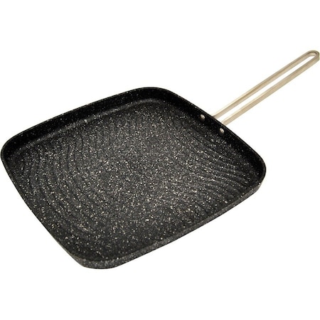 The Rock By Starfrit 10 in. Grill Pan with Stainless Steel Wire Handle 030280-006-0000