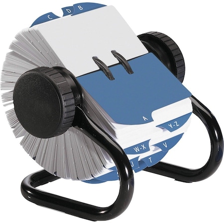 Rolodex Open Rotary Card File, 500 Card, Black 66704