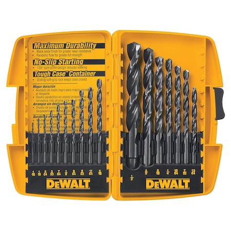 Dewalt 17-Pc. Black Oxide Drill Bit Set DW1167