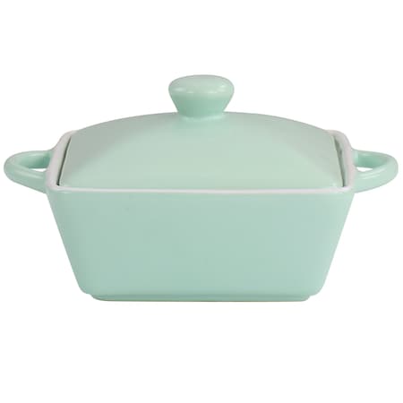 Martha Stewart Mini Stoneware Casserole with Lid in Mint 128885.02M