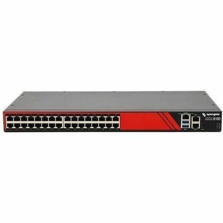 Opengear 32 SERIAL STRAIGHT PINOUT, 2X 1GBE, ARM 1.6GHZ 2-CORE 2GB MEM 32GB FLASH TPM 2.0 CM8132