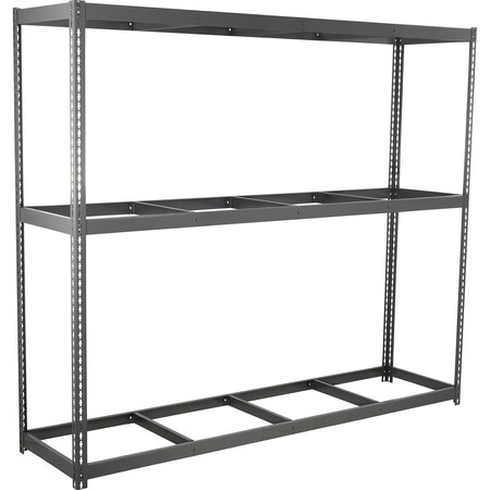 Global Industrial 3 Shelf, Standard Duty Boltless Shelving, Starter, 96"W x 30"D x 96"H, No Deck B3170774