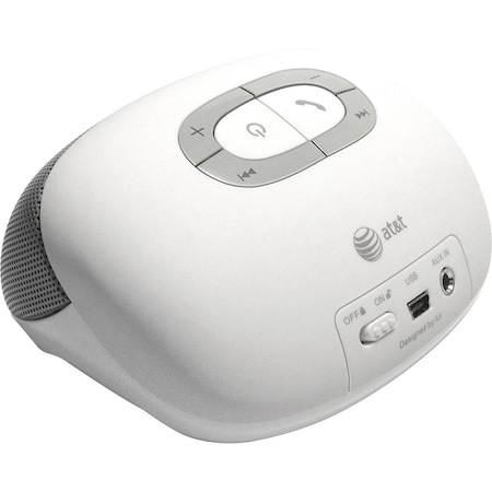 At&T LoudSpeak'r Portable Bluetooth Speaker System - 6 W RMS - White - USB BTS01-WH
