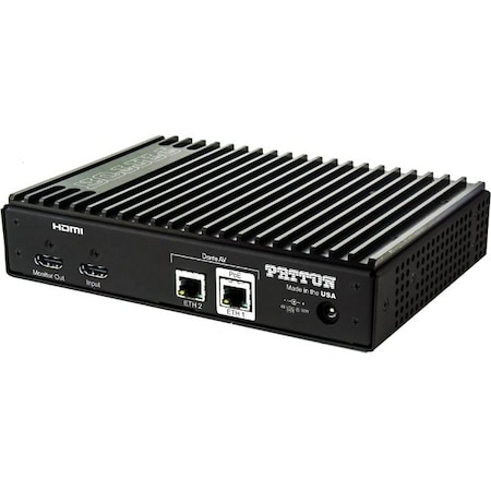 Patton FiberPlex DanteAV over IP Gateway Transmitter; 1 HDMI Input; 1 HDMI FPX6000T/A/PD48