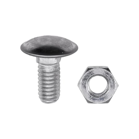 Auveco Bumper Bolt And Lock Nut 5/16in-18 x 3/4in, 25PK 9855