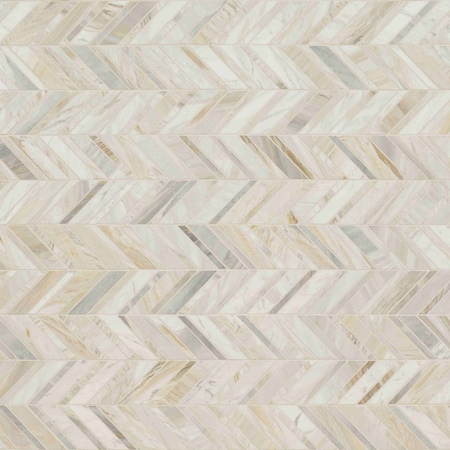 Msi Athena Gold SAMPLE Chevron Honed Marble Mosaic Tile ZOR-MD-0387-SAM