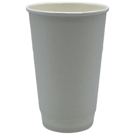 Zoro Select Disposable Hot Cup, 16 oz, White, PK500 EHCDW16-W