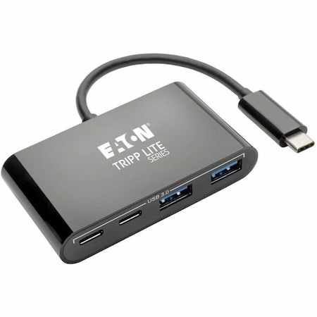 Eaton Tripp Lite Series 4-Port USB-C Hub, USB 3.x 5Gbps, 2x USB-A, 2x USB-C, Black U460-004-2A2CB