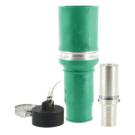 Leviton Single Pole Inline, 769 A, Female, Green 49F44-G