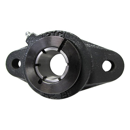 Iptci 2 Holes, Flange Bracket Housing, 2 Bolt Flange Bearing, Radial Ball, 1-1/4 in Dia, Cast Iron, Concentric Locking Collar CLFL206-20