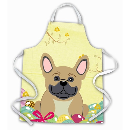 Carolines Treasures Easter Eggs French Bulldog Cream Apron BB6010APRON