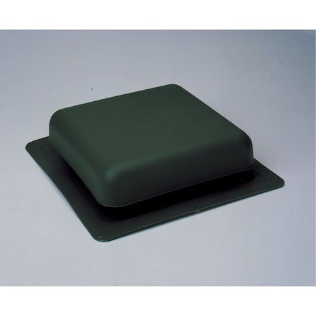 Gaf Master Flow 60 sq. in. NFA Resin Square-Top Roof Louver Static Vent in Black RT65BL