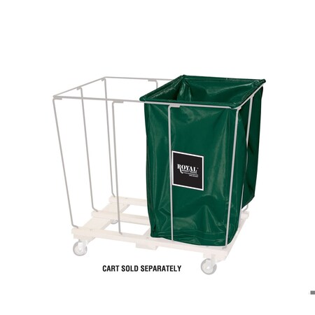 Royal Basket Trucks Drop-In Divider, 12 bu, Green G12-EEX-R2N