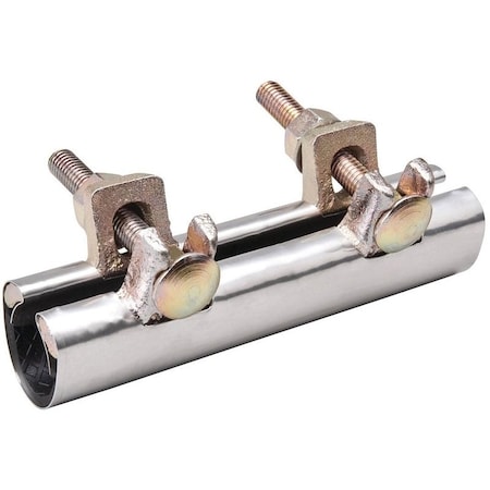 B & K 2-Bolt Pipe Repair Clamp, 1 in, Stainless Steel 160-705